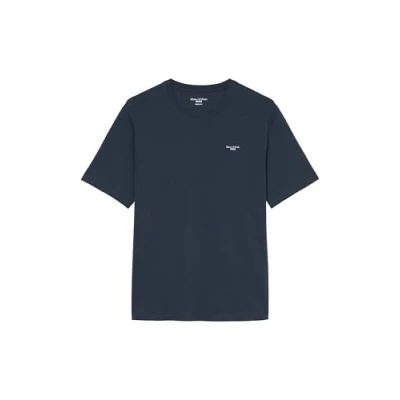 Image of Marc O&#039;Polo Denim Short Sleeve LOGO ON Chest Basic Tshirt, Men&#039;s, Size: Large, Navy teal