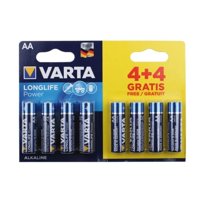 Image of Varta high energy lr6 mn1500 aa bl. 4+4 free 4906121448