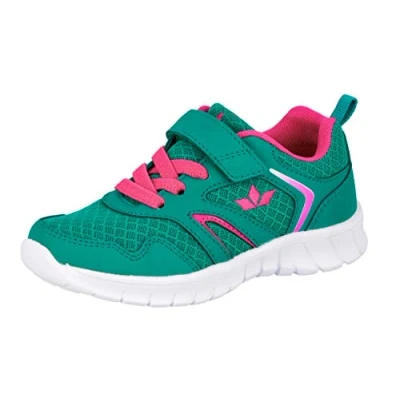 Image of LICO SKIP Trainers for kids, Size: 10/10.5K, Türkis/pink Imitation leather/ textile
