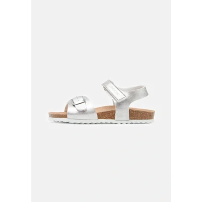 Image of Geox Adriel GIRL Sandals for kids, Size: 12.5K, Silver High quality imitation leather