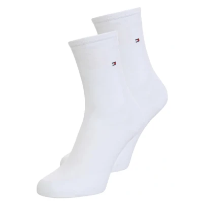 Image of Tommy Hilfiger Women SOCK Casual 2 PACK Socks white, Women&#039;s, Size: 6 8, White