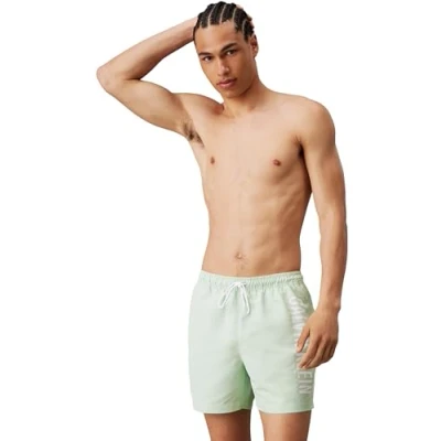 Image of Calvin Klein Swimwear Medium Drawstring Swimming shorts, Men&#039;s, Size: 6XL, Pastel green