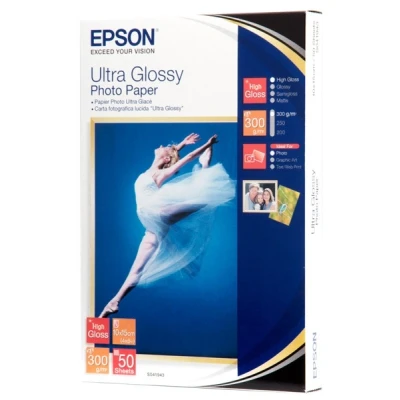 Image of Epson S041943 Ultra Glossy photo paper 100 x 150 mm 50 sheet(s), White