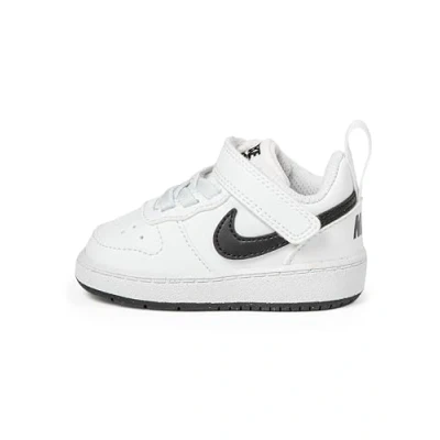 Image of Nike Sportswear Court Borough LOW Recraft (TD Trainers for kids, Size: 6.5K, White/black Imitation leather/ textile
