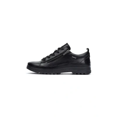 Image of Pikolinos Vigo Leather Sneakers for Women, Black C6, 36 EU