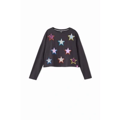 Image of Desigual STAR Long sleeved top for kids, Size: 13/14y, Grey