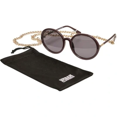 Image of Urban Classics Unisex Accessoires Cannes WITH Chain Sunglasses, Size: One Size, Cherry