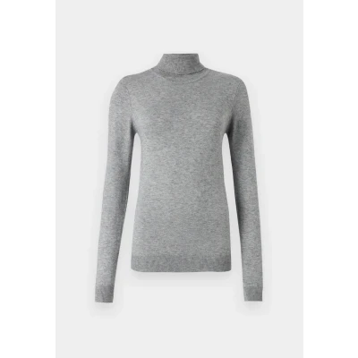 Image of Object Objthess ROLL NECK Jumper, Women&#039;s, Size: XS, Medium grey melange