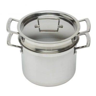 Image of Le Creuset Pasta pan Magnetik TriPly stainless steel ø 20 cm / 5 liters Suitable for all Cooktops