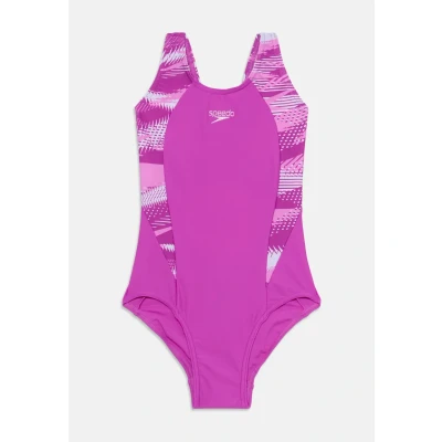 Image of Speedo Girls Hyperboom Splice Muscle BACK Swimsuit for kids, Size: 32, Diva