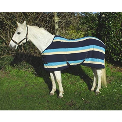Image of Rhinegold Elite Fleece Rug 6/0 Burgundy Stripe