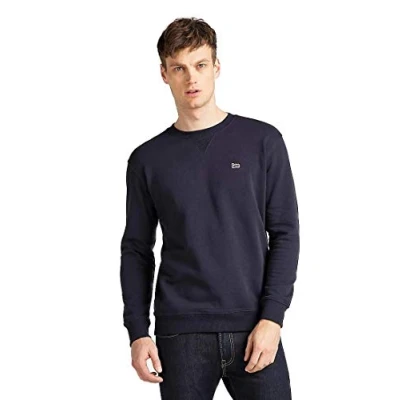 Image of Lee Plain CREW Sweatshirt, Men&#039;s, Size: 3XL, Dark blue
