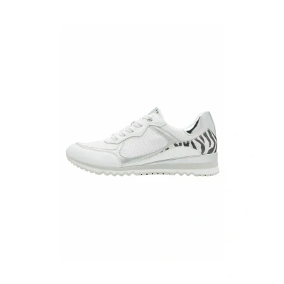 Image of Marco Tozzi Trainers, Women&#039;s, Size: 3, White comb Imitation leather/ textile