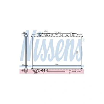 Image of Radiator, engine cooling NISSENS 68704