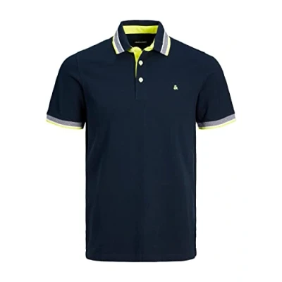 Image of Jack &amp; Jones Jjepaulos Polo shirt, Men&#039;s, Size: Small, Dunkelblau