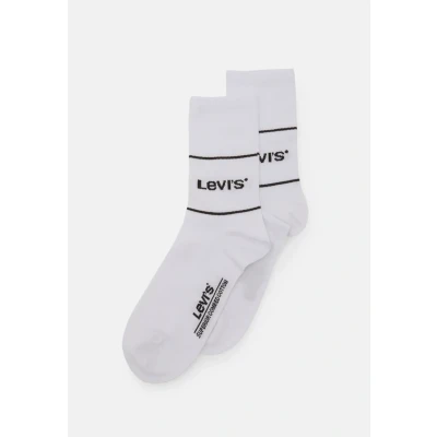 Image of Levi&#039;s Short CUT LOGO Sport Unisex 2 PACK Socks, Size: 6 8, White
