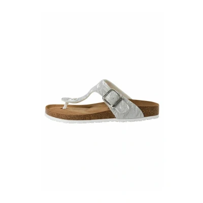 Image of Tamaris Tbar sandals, Women&#039;s, Size: 3.5, Silver struct Textile