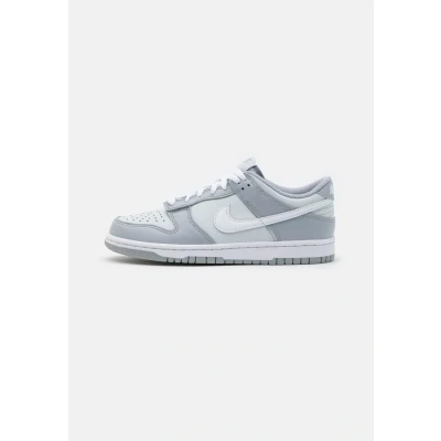 Image of Nike Sportswear DUNK Unisex Trainers for kids, Size: 6, Pure platinum/white/wolf grey leather and imitation