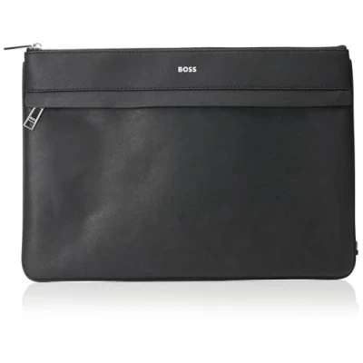 Image of BOSS ZAIR Folio Unisex Laptop bag, Size: One Size, Black