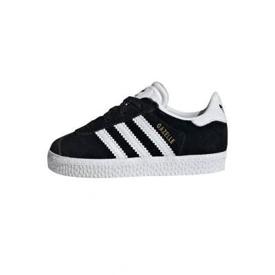 Image of adidas Originals Gazelle Unisex Trainers Core black cloud white for kids, Size: 3k,