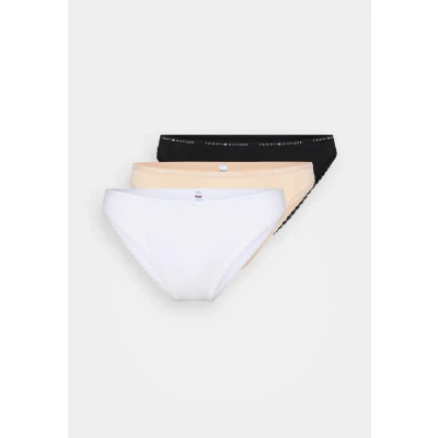 Image of Tommy Hilfiger 3 PACK Briefs, Women&#039;s, Size: 14 16, Misty blush/white/black