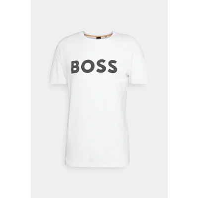 Image of BOSS Print Tshirt, Men&#039;s, Size: Large, White