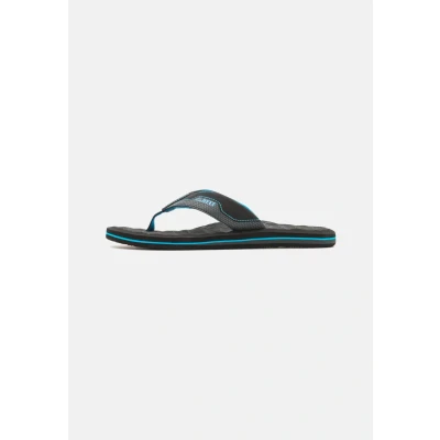 Image of Reef THE Ripper Tbar sandals, Men&#039;s, Size: 7, Black/blue Textile/synthetics