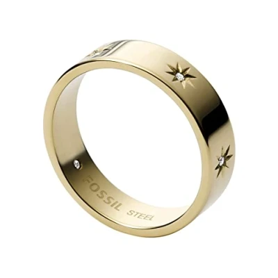 Image of Fossil Sutton Ring goldcoloured, Women&#039;s, Size: L M, Gold coloured