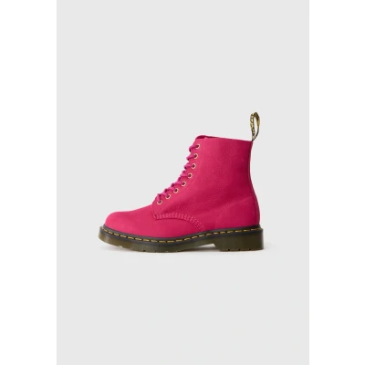Image of Dr. Martens Pascal 8 Unisex Laceup ankle boots, Size: 3, Fuchsia pink shoes
