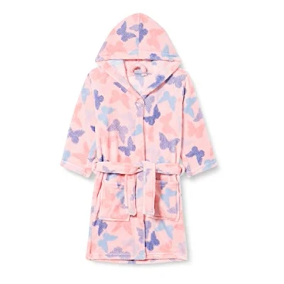 Image of Playshoes Bathrobe Dressing gown for kids, Size: 13 14y, Lightpink