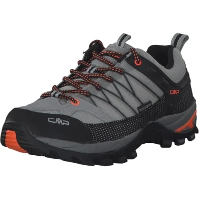 Image of CMP Rigel LOW Trekking Shoes WP Hiking shoes, Men&#039;s, Size: 10.5, Cemento/nero Leather/synthetics