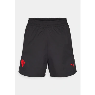 Image of Puma ACM Relaxed Shorts Club wear, Men&#039;s, Size: Large, Black/for all time red