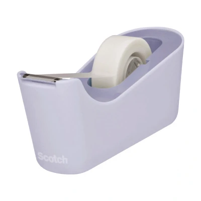 Image of Scotch Tape Dispenser C18, Lavender + Magic Tape, 19 mm x 33 m, 1 Roll Refillable Sticky for Home and Office