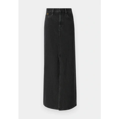 Image of G STAR Viktoria Maxi skirt, Women&#039;s, Size: 29, Worn in black obsidian