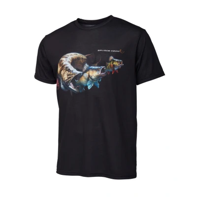 Image of Savage Gear Cannibal t shirt Black Size L Fishing