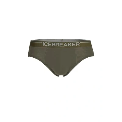 Image of Icebreaker Merino Quantuiii ZIP Briefs Olive, Men&#039;s, Size: Medium, Olive
