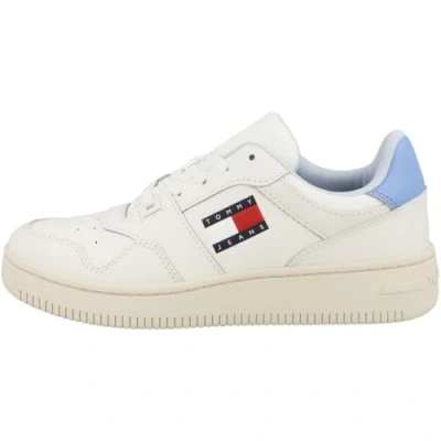 Image of Tommy Jeans NEW Retro Basket Trainers, Women&#039;s, Size: 3.5, Sugarplum blue Leather and textile