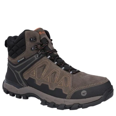 Image of HI TEC Vlite Explorer WP Hiking shoes, Men&#039;s, Size: 9, Chestnut/orange Leather and textile