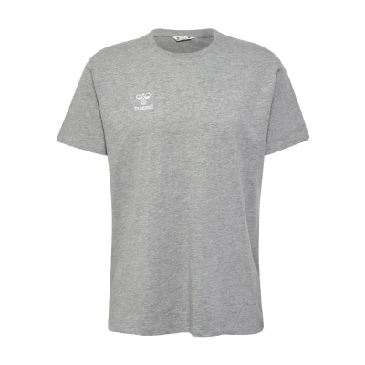 Image of Hummel Basic Tshirt, Men&#039;s, Size: XXL, Grey melange