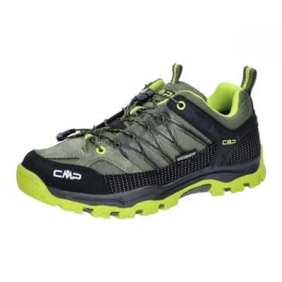 Image of CMP Rigel LOW WP Hiking shoes for kids, Size: 2, Kaki acido Leather and textile