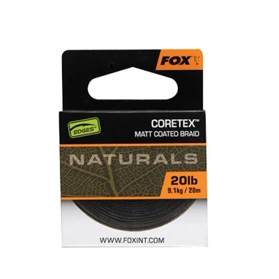 Image of Fox Edges Naturals Coretex hooklink 20lb (20m) Carp material
