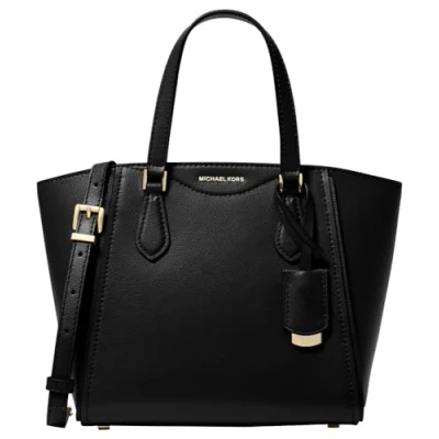 Image of Michael Kors Taryn TOTE Xbody Handbag, Women&#039;s, Size: One Size, Black