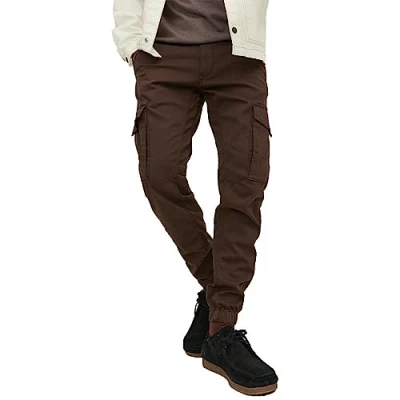 Image of Jack &amp; Jones Jpstpaul Jjflake Cargo trousers, Men&#039;s, Size: 29x34, Seal brown