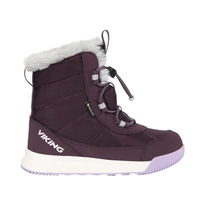 Image of Viking AERY WARM GTX Unisex Winter boots for kids, Size: 1, Grape/lilac Textile/synthetics