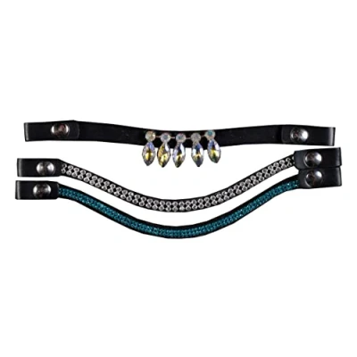 Image of HKM Hobby Horsing Headband Blue/Silver One Size
