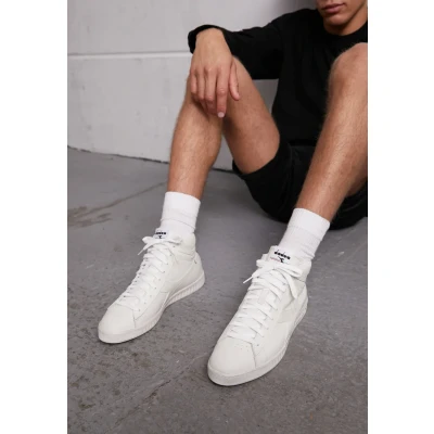 Image of Diadora Unisex Game L High Waxed Trainers, White, 5 UK