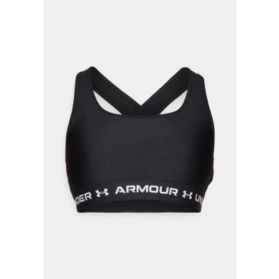 Image of Under Armour Crossback MID BRA Medium support sports bra, Women&#039;s, Size: XL, Black/white