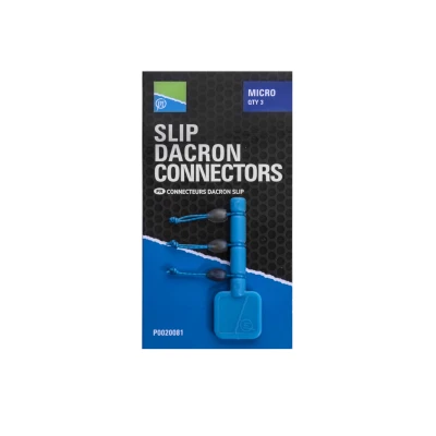 Image of Preston Slip Dacron Connector (3 pcs) Medium Green Fishing accessory