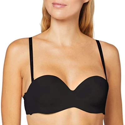 Image of Emporio Armani Bandeau Strapless Custom FIT BRA Multiway / bra, Women&#039;s, Size: 36C, Nero