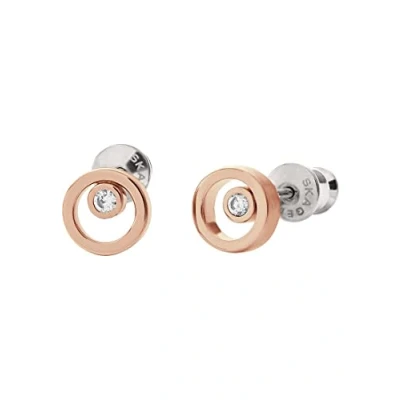 Image of Skagen ELIN Earrings Rose goldcoloured, Women&#039;s, Size: One Size, gold coloured